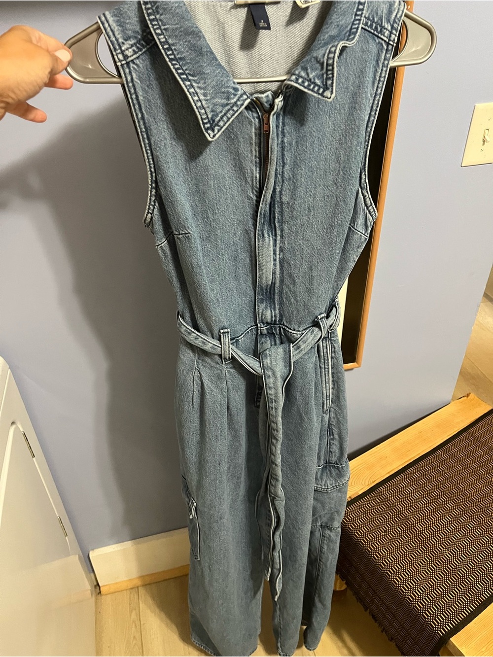 Denim garment label